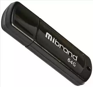 Фото товара Флеш-память USB Mibrand Grizzly 64Gb USB 2.0 Black