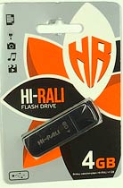Фото товару Флешка 4 Гб Hi-Rali USB 2.0 чорна