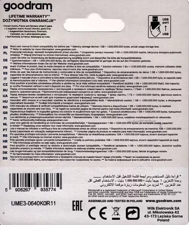 Флешка 64 Гб GOODRAM UME3 USB 3.0 - зображення 5