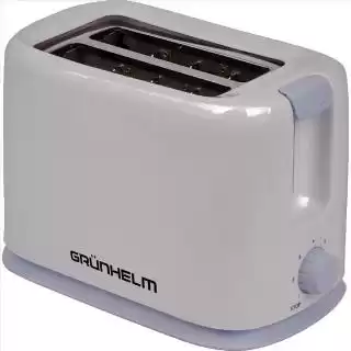 Фото товара Тостер Grunhelm GWD012 800W белый, для приготовления тостов из хлеба