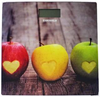 Фото товару Ваги підлогові скляні Grunhelm BES-1AP, квадратні, максимальна вага 180 кг