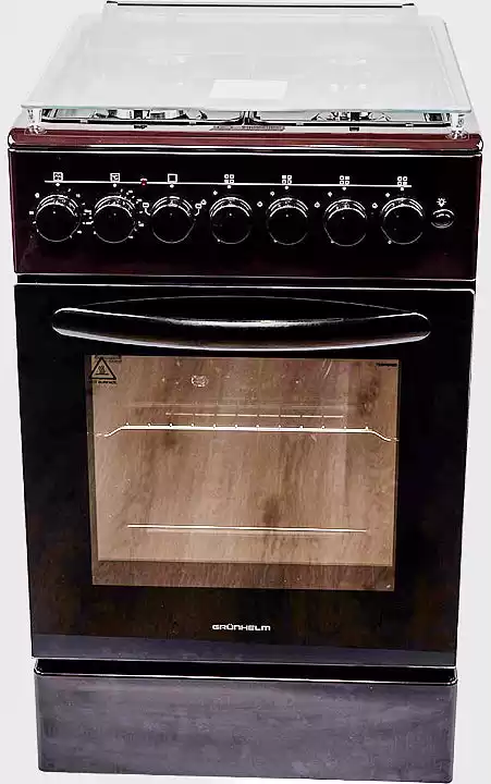 Кухонна плита газова Grunhelm G4FG-5612BR-0 коричнева, 4 конфорки SABAF (Італія), електродуховка 70 л, гарантія 2 р. Виробництво - Туреччина - зображення 5