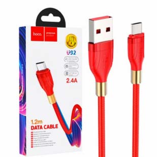Фото товару Кабель з USB до micro USB Hoco U92 1.2 м червоний