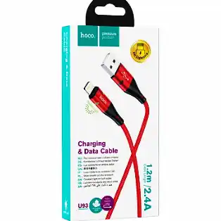 Кабель з USB до micro USB Hoco U93 1.2 м червоний - зображення 5