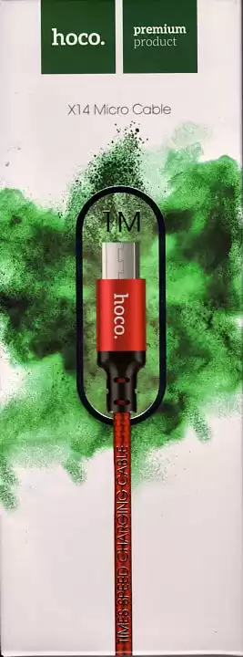 Кабель з USB до micro USB Hoco X14 1 м червоно-чорний - зображення 5