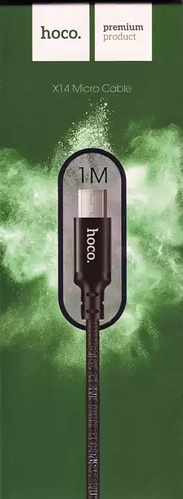 Кабель micro USB на USB 2,4 А, 1 м, чорний. Hoco X14 - зображення 5