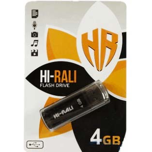 Фото товару Флешка 4 Гб Hi-Rali Stark USB 2.0 чорна