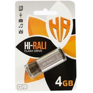 Фото товару Флешка 4 Гб Hi-Rali Stark Silver USB 2.0