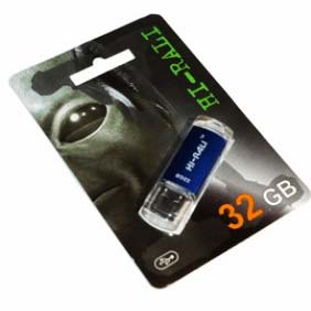Флешка 32 Гб USB 2.0 Hi-Rali Rocket Blue - зображення 6
