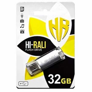 Фото товару Флешка 32 Гб USB 2.0 Hi-Rali Rocket Silver