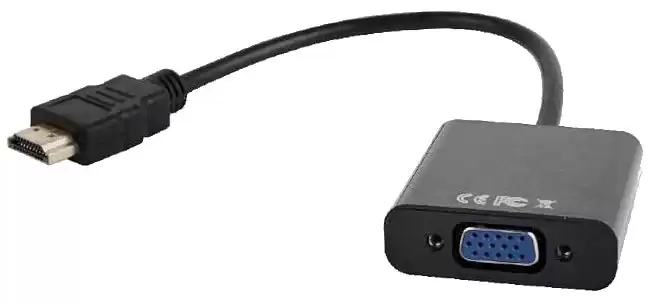 Перетворювач сигналу з HDMI male на VGA female з кабелем 10 см Atcom 9220 - зображення 5