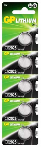 Батарейка CR2025 GP, 3 V, літієва, бл. 5/1, аналоги: CR2025, DL2025, ECR2025, BR2025, KCR2025, L2025 - зображення 1