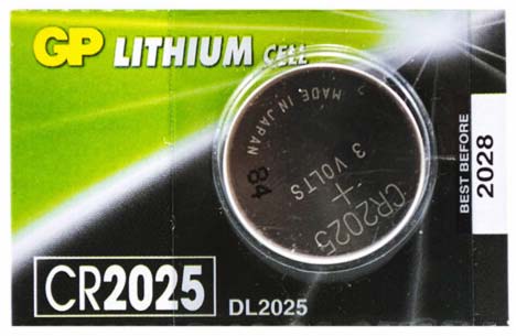 Батарейка CR2025 GP, 3 V, літієва, бл. 5/1, аналоги: CR2025, DL2025, ECR2025, BR2025, KCR2025, L2025 - зображення 2