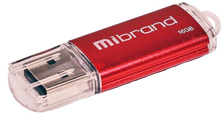 Флеш память USB Mibrand Cougar 16Gb USB 2.0 красная - изображение 1