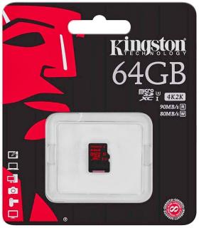 Фото товару Карта пам'яті 64Gb class 10, Kingston, microSDHC