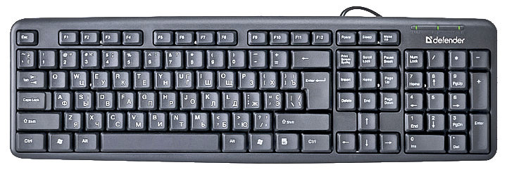 Клавиатура Defender KB-275L, USB, Black - изображение 1