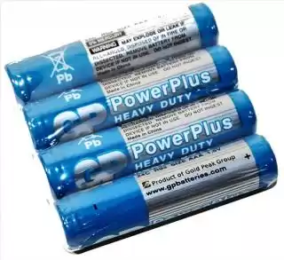 Фото товара Батарейка AAA R03, GP PowerPlus 24C-S4, 1,5 V, солевая, уп. 4/1, аналоги: LR03, UM4, 24A, MN2400, AM4
