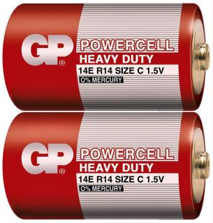 Фото товару Батарейка D R20, GP Peak Power PP13E-S2, 1,5 V, сольова, уп. 2/1, аналоги: LR20, UM1, 13, 14, 14D