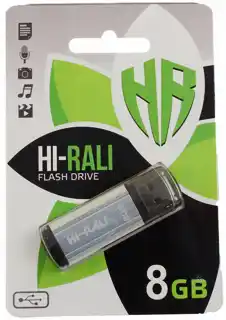 Фото товара Флеш память USB 2.0 8Gb Hi-Rali Shuttle Silver