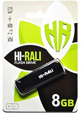 Флешка 8 Гб Hi-Rali Stark USB 2.0 чорна - зображення 6