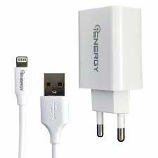 Зарядное устройство iEnergy HC-17, 1xUSB, 2A + Cable Lighting - изображение 1