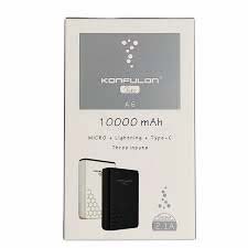 Power Bank Konfulon A6, 3.0 10000 mAh Black, зовнішній акумулятор USB - зображення 8
