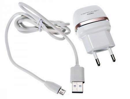 Зарядний пристрій Konfulon C-23+S31 2,4 А, 2xUSB, Cable MicroUSB - зображення 6