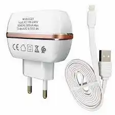 Зарядний пристрій Konfulon C-23+S32 2,4 А, 2xUSB, Cable Lighting - зображення 5