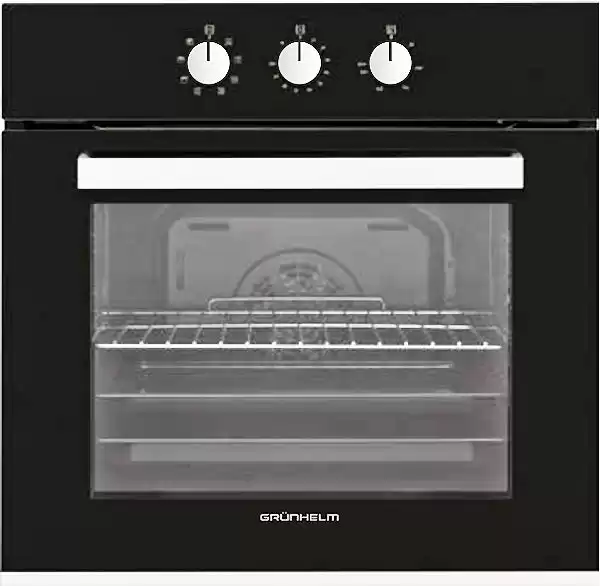 Духова шафа GRUNHELM GDV 826 B, обʼєм 65 л, чорне скло, 6 програм, конвекція, хромовані алюмінієві ручки, гарантія 2 роки, Туреччина - зображення 5