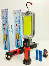Ліхтар ручний YJ 8859 B COB 2*18650 BATTERY USB CHARGE (7636) магніт - зображення 5