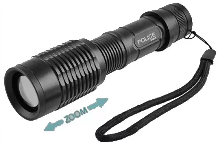 Ліхтарик Police 1861/1862-T6, ЗУ 220V/12V, 1x18650/3xAAA, zoom, Box - зображення 5