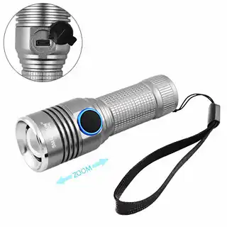 Фото товара Фонарик Small Sun R841-XPE, ЗУ micro USB, 1х14500 (1xAA), zoom, с ремешком на руку, Box