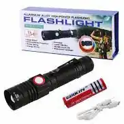 Фото товара Фонарик B518-XPE аккумуляторный, ЗУ micro USB, zoom, зажим, Box