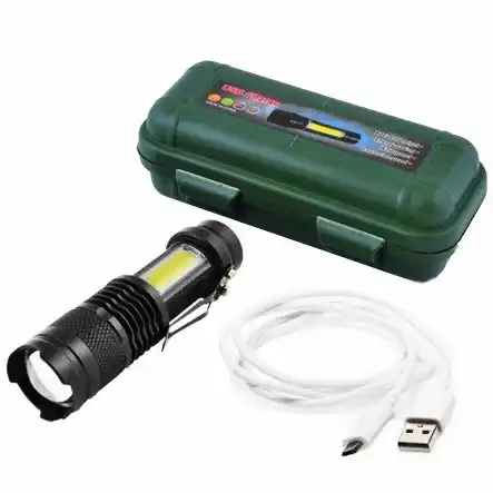 Ліхтарик Police 511/8424-XPE+COB, ЗУ mircoUSB, встроенный, аккумулятор, zoom, Box - зображення 5