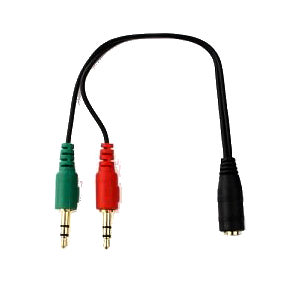 Кабель 3,5 pin мама на аудио 3,5 4pin папа/2x3,5 3pin CCA-418 - зображення 6