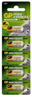 Фото товару Батарейка A23 GP, 12 V, алкалінова, бл. 1/1, аналоги: 23AE, GP23A, V23GA, LRV08, 8LR932, 8LR23, MN21