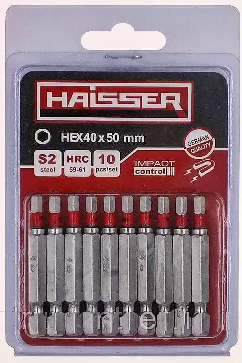 Біта HEX 4*50 мм Haisser, набiр 10шт. - зображення 5
