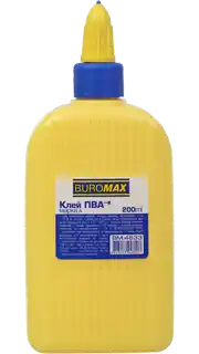 Фото товара Клей ПВА-К, 200мл, с колпачком дозатором