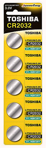Батарейка CR2032 Toshiba, 3 V, літієва, бл. 5/1, аналоги: CR2032, DL2032, 500LC, BR2032, ECR2032, L2032 - зображення 6