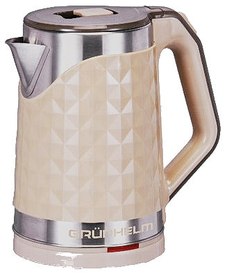 Електрочайник GRUNHELM ЕКS-1859SD, бежевый, diamond, 2,0 л, 1800W - зображення 1