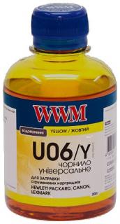 Фото товару Чорнило U06/Y Yellow WWM 200 г, для принтерів HEWLETTI PACKARD, CANON, LEXMARK, XEROX