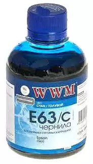 Чорнило WWM E63/C CYAN 200 г для принтерів EPSON C67PE/C79/C87/CX4700/4900/5900 - зображення 5