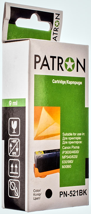 Картриджі CANON PN-521BK, Patron - зображення 1