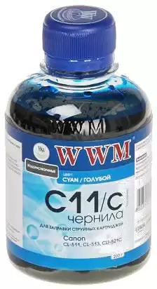 Чорнило WWM C11/c Cyan, 100г, для принтерів Canon 441, 511, 513, 521, 426 - зображення 5