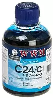 Чорнило WWM C24/c Cyan, 200 г, для принтерів Canon - зображення 5