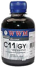 Чорнило WWM C11/GY Black 200 г для принтерів Canon - зображення 1