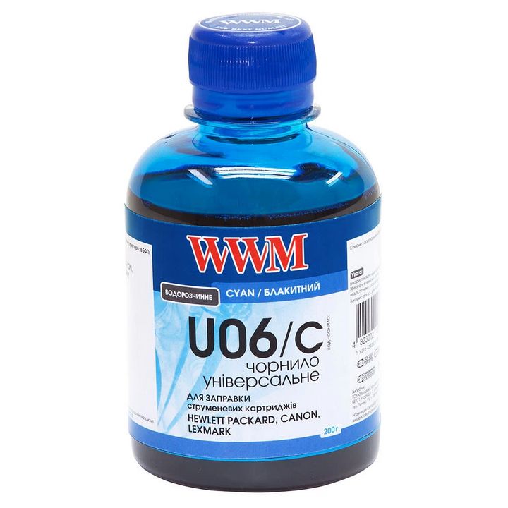Чорнило WWM 12A1980 CYAN 200 г для принтерів LEXMARK - зображення 1