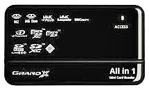 Фото товару Картрідер Grand-X CRX05 USB все в 1 SD, MMC, TF, ProDuo, M2