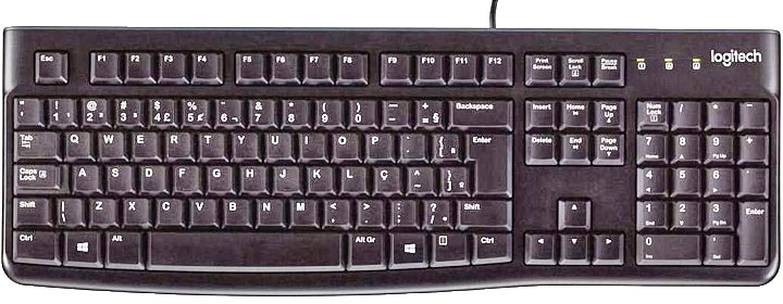 Клавиатура Logitech K120 Ukr (920-002643) мембранна, USB, чорна - изображение 1