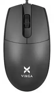 Фото товара Мишь Vinga MS-110 Black для компьютера, для ноутбука, оптический, 1200 dpi, USB